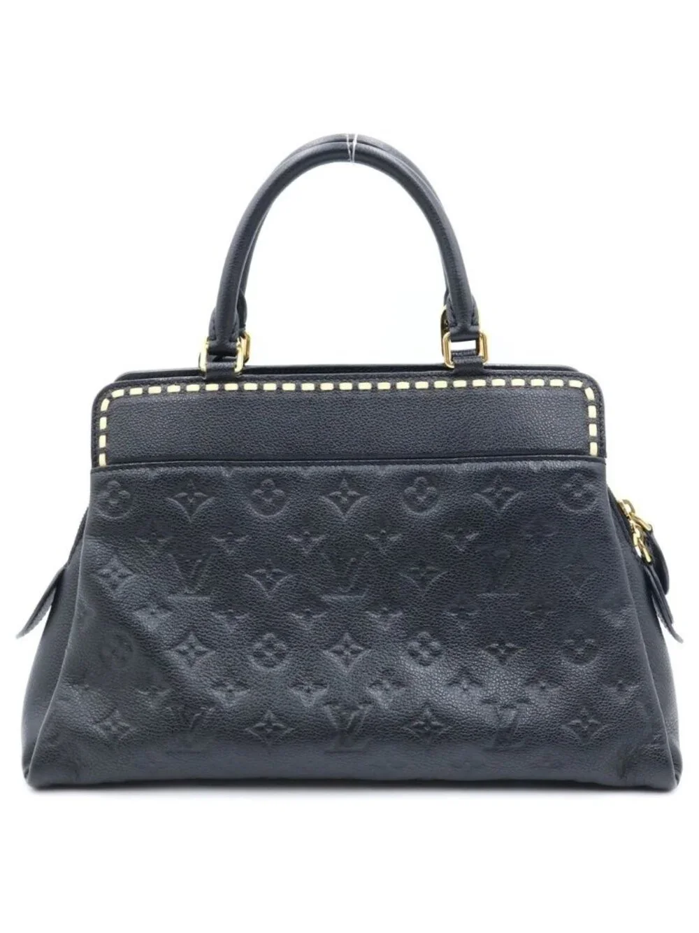 Louis Vuitton Monogram Empreinte Vosges Leather Gold 2-Way Shoulder Bag Noir